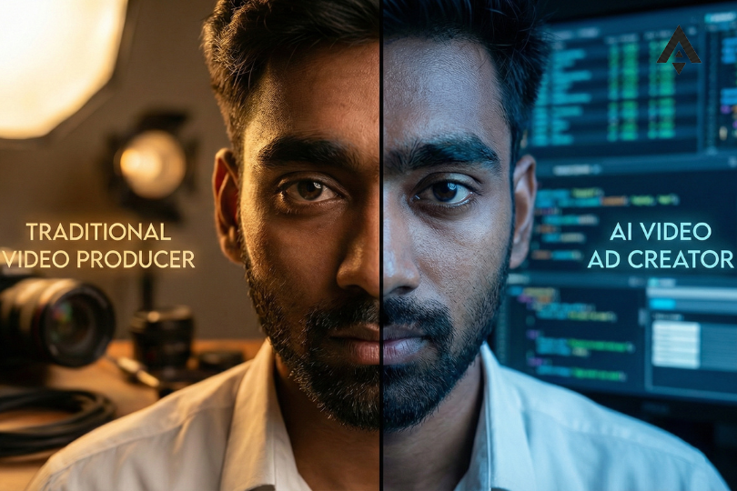 The Strategic Shift: Traditional Production vs AI Video Ad Creator
